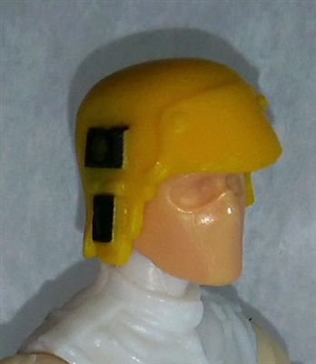 Headgear: Armor Helmet YELLOW Version - 1:18 Scale Modular MTF Accessory for 3-3/4" Action Figures