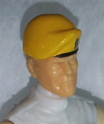 Headgear: Beret YELLOW Version - 1:18 Scale Modular MTF Accessory for 3-3/4" Action Figures