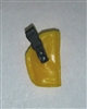 Pistol Holster: Small  Right Handed YELLOW Version - 1:18 Scale Modular MTF Accessory for 3-3/4" Action Figures