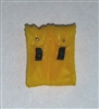 Ammo Pouch: Double Magazine YELLOW Version - 1:18 Scale Modular MTF Accessory for 3-3/4" Action Figures