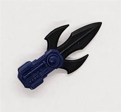 MTF Exo-Suit: TRI-BLADE COMBAT KNIFE - BLUE Version - 1:18 Scale Marauder Task Force Accessory