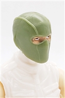 Male Head: Balaclava Mask LIGHT GREEN Version - 1:18 Scale MTF Accessory for 3-3/4" Action Figures