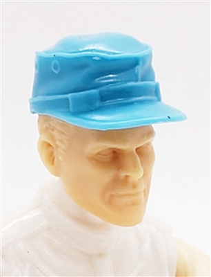 Headgear: Fatigue Cap LIGHT BLUE Version - 1:18 Scale Modular MTF Accessory for 3-3/4" Action Figures