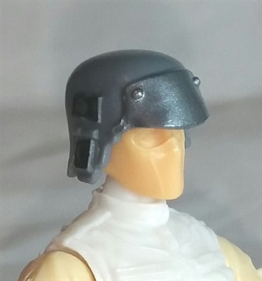 Headgear: Armor Helmet GRAY Version - 1:18 Scale Modular MTF Accessory for 3-3/4" Action Figures