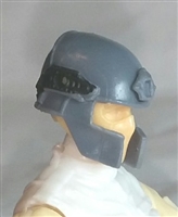 Headgear: Tactical Helmet GRAY Version - 1:18 Scale Modular MTF Accessory for 3-3/4" Action Figures