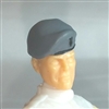 Headgear: Beret GRAY Version - 1:18 Scale Modular MTF Accessory for 3-3/4" Action Figures