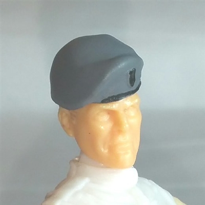 Headgear: Beret GRAY Version - 1:18 Scale Modular MTF Accessory for 3-3/4" Action Figures