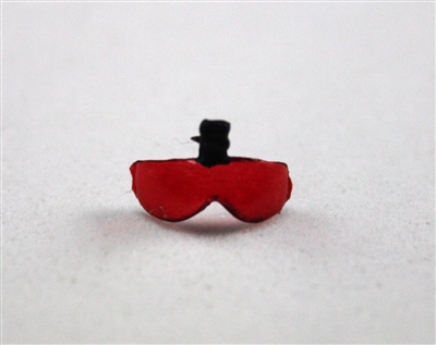 Headgear: Visor for Flight Helmet: RED - 1:18 Scale Modular MTF Accessory for 3-3/4" Action Figures
