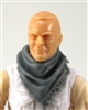 Headgear: Large Neck Scarf "Shemagh" GRAY Version - 1:18 Scale Modular MTF Accessory for 3-3/4" Action Figures