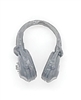 Headgear: Radio Headset Headphones GRAY Version - 1:18 Scale Modular MTF Accessory for 3-3/4" Action Figures