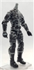 "Shadow-Ops" GRAY with BLACK CAMO MTF Male Trooper Body WITHOUT Head - 1:18 Scale Marauder Task Force Action Figure