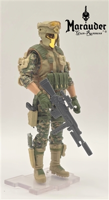 Marauder "BADLANDS TROOPER"  Geared-Up MTF Male Trooper - 1:18 Scale Marauder Task Force Action Figure