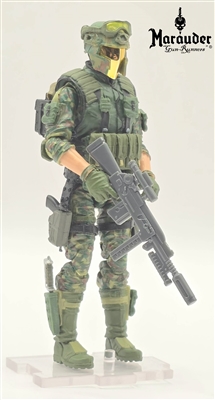 Marauder "JUNGLE TROOPER"  Geared-Up MTF Male Trooper - 1:18 Scale Marauder Task Force Action Figure