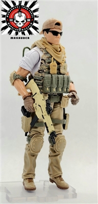 Marauder "PRIVATE CONTRACTOR v3" Geared-Up MTF Male Trooper - 1:18 Scale Marauder Task Force Action Figure