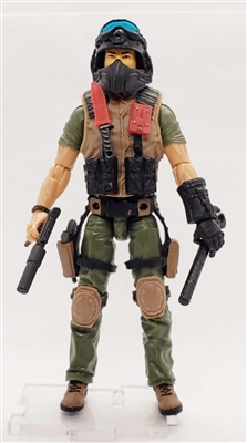"K9 TRAINER" Geared-Up MTF Male Trooper - 1:18 Scale Marauder Task Force Action Figure