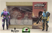 Marauder Dinohunters "SCOUT & TRACKER" 2- Man Team #1 with FREE Velociraptor - 1:18 Scale Marauder Task Force Set
