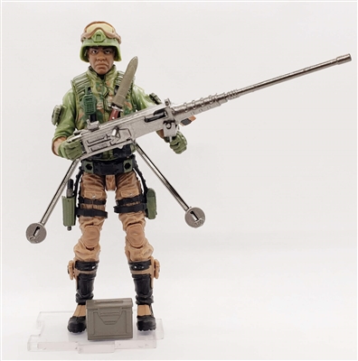 "HEAVY MACHINE GUNNER" Geared-Up MTF Male Trooper - 1:18 Scale Marauder Task Force Action Figure
