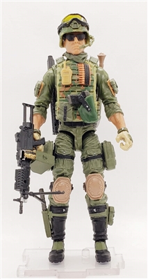 "GREEN TROOPER #2" TAN SKIN Geared-Up MTF Male Trooper - 1:18 Scale Marauder Task Force Action Figure