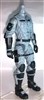 "Tech-Ops" GRAY with Black MTF Male Trooper Body WITHOUT Head - 1:18 Scale Marauder Task Force Action Figure