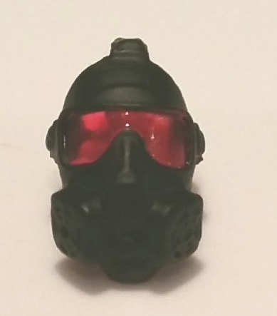 Headgear: Gasmask with RED Tint Lenses - 1:18 Modular MTF Accessory for 3-3/4" Figures