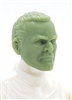 Male Head: "Trooper" SOLID LIGHT GREEN (NO PAINT) - 1:18 Scale MTF Accessory for 3-3/4" Action Figures