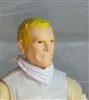 Male Head: "Trooper" Light Skin Tone with Blonde Hair - 1:18 Scale MTF Accessory for 3-3/4" Action Figures