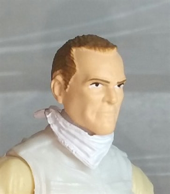 Male Head:"Trooper" Light Skin Tone with Brown Hair - 1:18 Scale MTF Accessory for 3-3/4" Action Figures