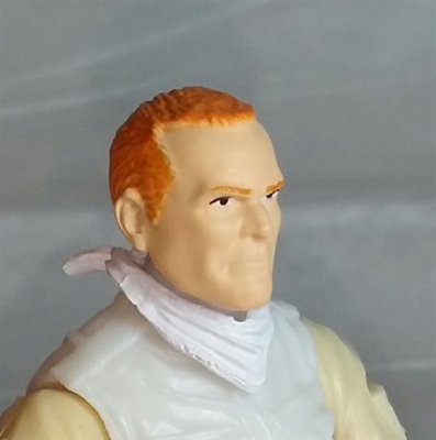 Male Head: "Trooper" Light Skin Tone with Red Hair - 1:18 Scale MTF Accessory for 3-3/4" Action Figures