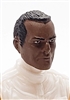 Male Head: "Trooper" DARK Skin Tone with Black Hair - 1:18 Scale MTF Accessory for 3-3/4" Action Figures