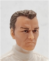 Male Head: "KELLY" LIGHT Skin Tone with BROWN Hair - 1:18 Scale MTF Accessory for 3-3/4" Action Figures
