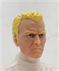 Male Head: "KELLY" LIGHT Skin Tone with BLONDE Hair - 1:18 Scale MTF Accessory for 3-3/4" Action Figures