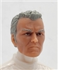 Male Head: "KELLY" TAN Skin Tone with GRAY Hair - 1:18 Scale MTF Accessory for 3-3/4" Action Figures