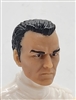 Male Head: "KELLY" LIGHT-TAN (ASIAN) Skin Tone with BLACK Hair - 1:18 Scale MTF Accessory for 3-3/4" Action Figures