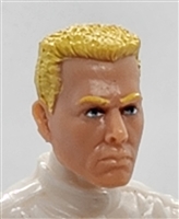 Male Head: "ED" LIGHT Skin Tone with BLONDE Hair - 1:18 Scale MTF Accessory for 3-3/4" Action Figures