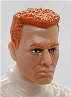 Male Head: "ED" LIGHT Skin Tone with RED Hair - 1:18 Scale MTF Accessory for 3-3/4" Action Figures