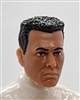 Male Head: "ED" TAN Skin Tone with BLACK Hair - 1:18 Scale MTF Accessory for 3-3/4" Action Figures