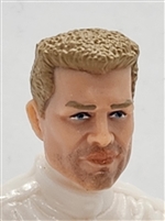 Male Head: "BEAU" LIGHT Skin Tone with LIGHT BROWN Hair - 1:18 Scale MTF Accessory for 3-3/4" Action Figures