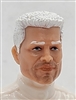 Male Head: "BEAU" LIGHT Skin Tone with WHITE Hair - 1:18 Scale MTF Accessory for 3-3/4" Action Figures
