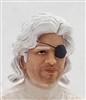 Male Head: "KEN" LIGHT Skin Tone with WHITE Hair - 1:18 Scale MTF Accessory for 3-3/4" Action Figures