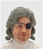 Male Head: "KEN" LIGHT Skin Tone with GRAY Hair - 1:18 Scale MTF Accessory for 3-3/4" Action Figures