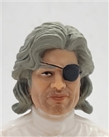 Male Head: "KEN" LIGHT-TAN (ASIAN) Skin Tone with  GRAY Hair - 1:18 Scale MTF Accessory for 3-3/4" Action Figures