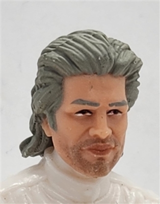 Male Head: "HENRY" LIGHT Skin Tone with GRAY Hair - 1:18 Scale MTF Accessory for 3-3/4" Action Figures
