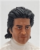 Male Head: "HENRY" TAN Skin Tone with  BLACK Hair - 1:18 Scale MTF Accessory for 3-3/4" Action Figures