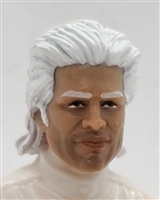 Male Head: "HENRY" LIGHT-TAN (ASIAN) Skin Tone with  WHITE Hair - 1:18 Scale MTF Accessory for 3-3/4" Action Figures