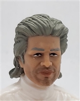 Male Head: "HENRY" LIGHT-TAN (ASIAN) Skin Tone with  GRAY Hair - 1:18 Scale MTF Accessory for 3-3/4" Action Figures