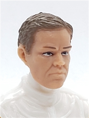 Male Head: "LOGAN" Light Skin Tone with BROWN Hair - 1:18 Scale MTF Accessory for 3-3/4" Action Figures