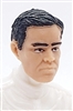 Male Head: "LOGAN" Light Skin Tone with BLACK Hair - 1:18 Scale MTF Accessory for 3-3/4" Action Figures