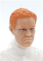 Male Head: "LOGAN" Light Skin Tone with RED Hair - 1:18 Scale MTF Accessory for 3-3/4" Action Figures