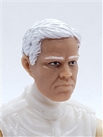 Male Head: "LOGAN" Light Skin Tone with WHITE Hair - 1:18 Scale MTF Accessory for 3-3/4" Action Figures