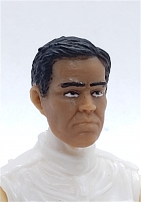 Male Head: "LOGAN" TAN Skin Tone with BLACK Hair - 1:18 Scale MTF Accessory for 3-3/4" Action Figures